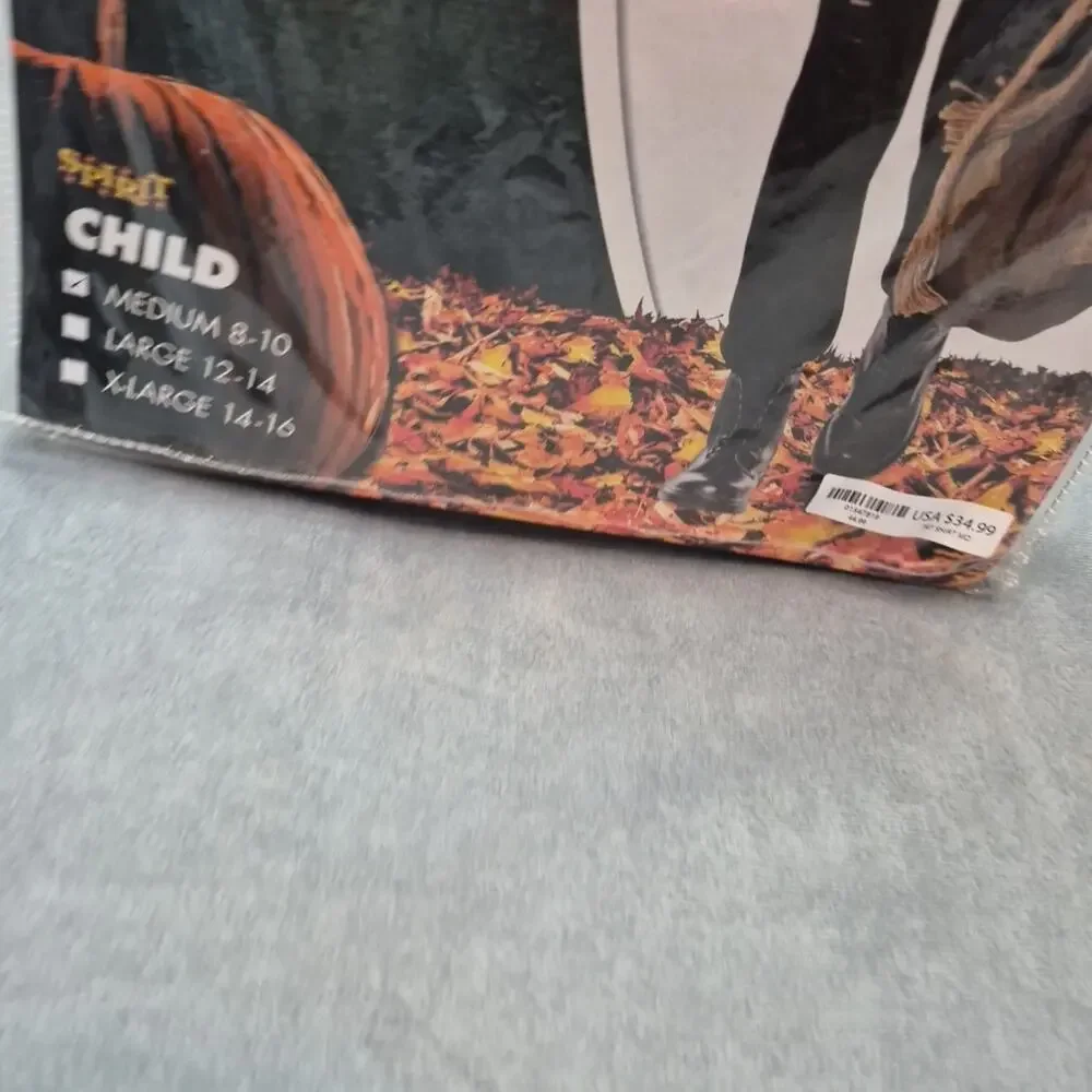 Trick r Treat Sam Shirt Costume Child Medium 8-10 Spirit Halloween Hooded Top - Picture 2 of 6